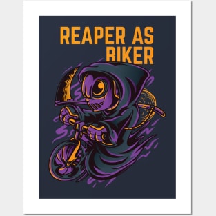 Reaper as Biker Posters and Art